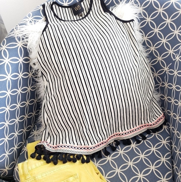 W5 brand Tops - 💋Boho hippie fringe shirt tank top size small